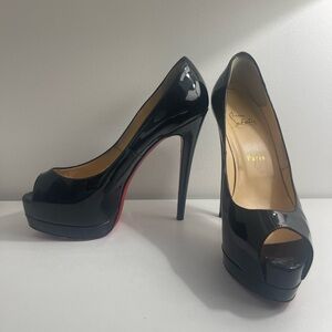 Christian Louboutin Black and Red Signature Heels